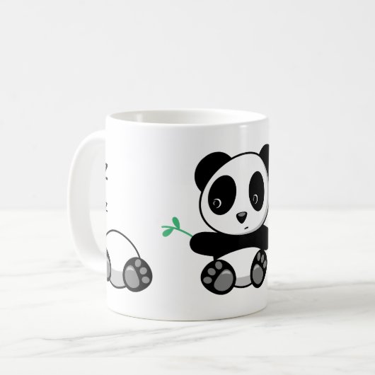Niedlich Little Pandas Kaffeetasse (Vorderseite Links)