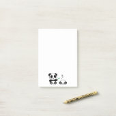 Niedlich Little Pandas Post-it Klebezettel (Auf Schreibtisch)