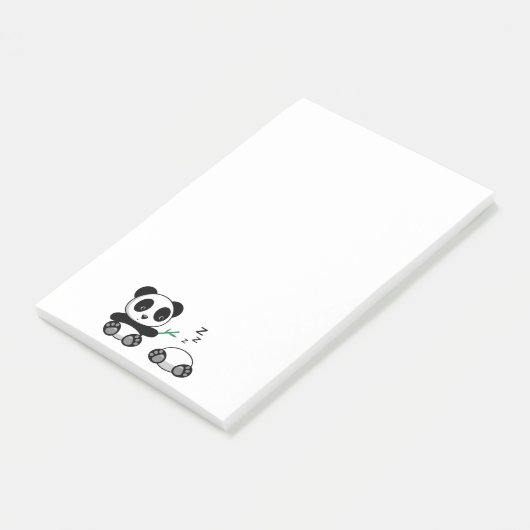 Niedlich Little Pandas Post-it Klebezettel (angewinkelt)