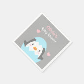 Niedlich Little Penguin Baby Dusche Party Napkins Serviette (Ecke)