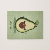 Niedlich Little Personalisiert Avocado Puzzle (Horizontal)