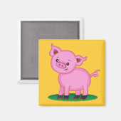 Niedlich Little Pig Magnet (Vorderseite/Rückseite)