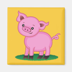 Niedlich Little Pig Magnet