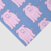 Niedlich Little Pig Playful Piglet Muster Kinderzi Seidenpapier (Detail)