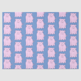 Niedlich Little Pig Playful Piglet Muster Kinderzi Seidenpapier