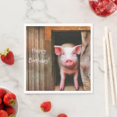 Niedlich Little Piggy Serviette (Beispiel)