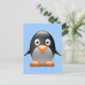 Niedlich Little Pinguin Postkarte (Stehend Vorderseite)