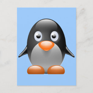 Niedlich Little Pinguin Postkarte
