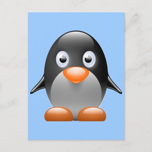 Niedlich Little Pinguin Postkarte (Vorderseite)