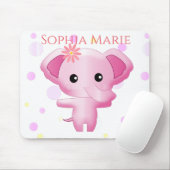 Niedlich Little Pink Baby Elephant Mousepad (Mit Mouse)