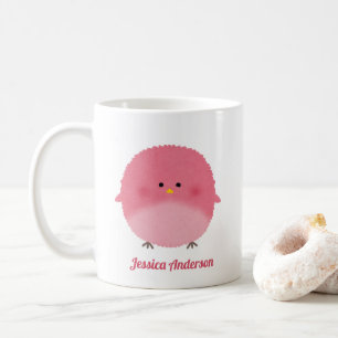 Niedlich Little Pink Birdie Watercolor Kaffeetasse