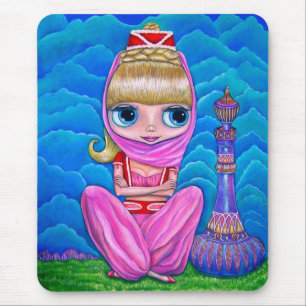 Niedlich Little Pink Genie Girl Mousepad