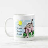 Niedlich Little Pink House Unsere Zuhause Sweet Zu Kaffeetasse (Links)
