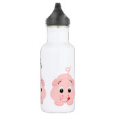 Niedlich Little Pink Piggy Personalisiert Edelstahlflasche (Rechts)
