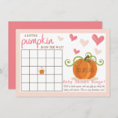 Niedlich Little Pumpkin Baby Duschbingo Karten (Vorne/Hinten)