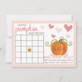 Niedlich Little Pumpkin Baby Duschbingo Karten (Vorderseite)