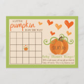 Niedlich Little Pumpkin Baby Duschbingo Karten (Vorderseite)