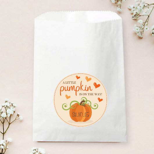 Niedlich Little Pumpkin Baby Dusche Gefälligkeitst Geschenktütchen