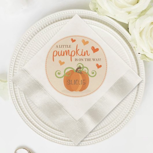 Niedlich Little Pumpkin Baby Dusche Napkins Serviette