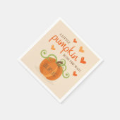 Niedlich Little Pumpkin Baby Dusche Napkins Serviette (Ecke)