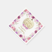 Niedlich Little Pumpkin Floral 1. Geburtstag Serviette (Ecke)