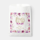 Niedlich Little Pumpkin Floral Baby Dusche Geschenktütchen (Vorderseite)