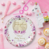 Niedlich Little Pumpkin Floral Baby Dusche Pappteller (Party)