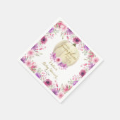 Niedlich Little Pumpkin Floral Baby Dusche Serviette (Ecke)