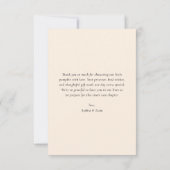 Niedlich Little Pumpkin Orange Babydusche Dankeskarte (Rückseite)