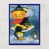 Niedlich Little Pumpkin Vintage Postkarte (Vorderseite)