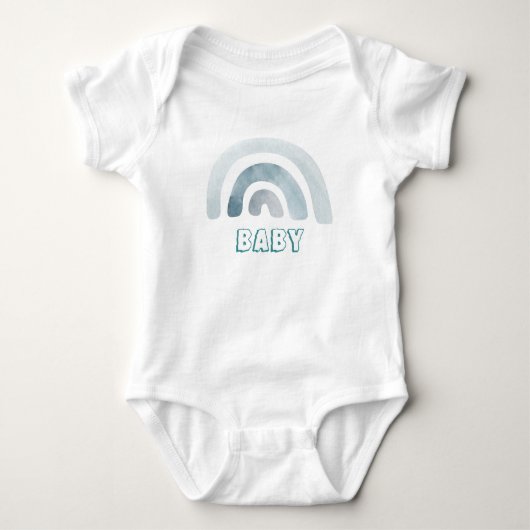 Niedlich Little Rainbow Baby Boy Strampler (Vorderseite)