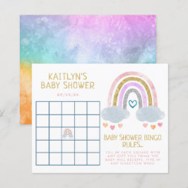 Niedlich Little Rainbow Baby Shower Bingo