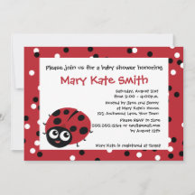 Niedlich Little Red Ladybug BABY SHOWER BIRTHDAY