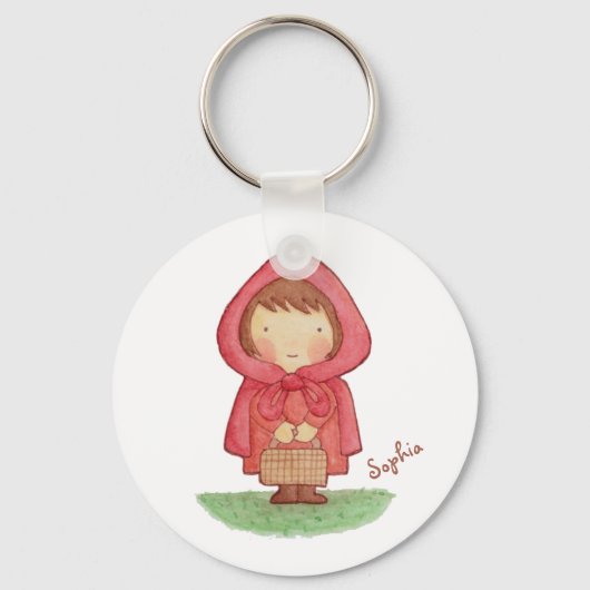 Niedlich Little Red Riding Hood Storybook Magnet Schlüsselanhänger (Vorderseite)