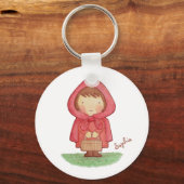 Niedlich Little Red Riding Hood Storybook Magnet Schlüsselanhänger (Vorderseite)