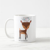 Niedlich Little Reindeer Christmas Lights Tasse (Links)