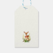 Niedlich Little Reindeer Weihnachten Geschenkanhänger (Rückseite)