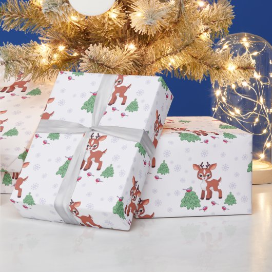 Niedlich Little Rentier Geschenkpapier (Feiertage)