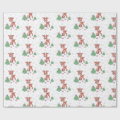 Niedlich Little Rentier Geschenkpapier (Flach)