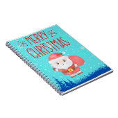 Niedlich Little Santa Blue Notebook Notizblock (Rechte Seite)