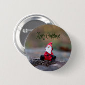 Niedlich Little Santa Clause Frohe Weihnachten Button (Vorne & Hinten)