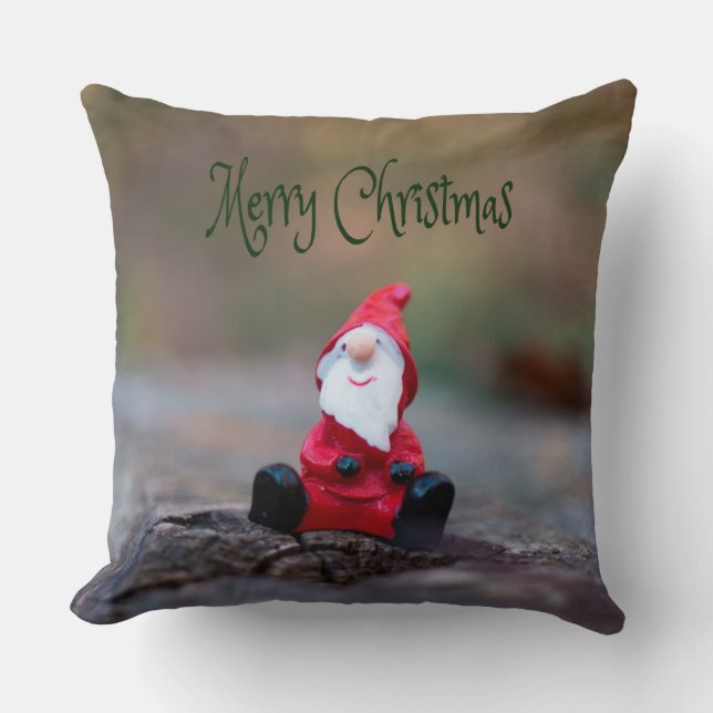 Niedlich Little Santa Clause Frohe Weihnachten Kissen (Vorderseite)