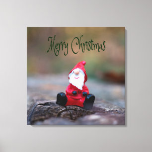Niedlich Little Santa Clause Frohe Weihnachten Leinwanddruck