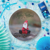 Niedlich Little Santa Clause Frohe Weihnachten Pappteller (Party)