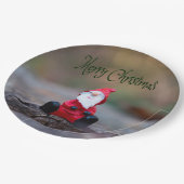 Niedlich Little Santa Clause Frohe Weihnachten Pappteller (Schrägansicht)