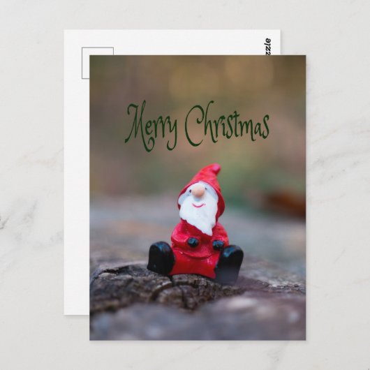 Niedlich Little Santa Clause Frohe Weihnachten Postkarte (Vorne/Hinten)