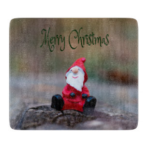 Niedlich Little Santa Clause Frohe Weihnachten Schneidebrett