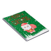 Niedlich Little Santa Green Notebook Notizblock (Rechte Seite)