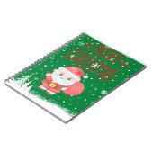 Niedlich Little Santa Green Notebook Notizblock (Linke Seite)