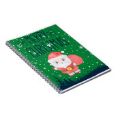 Niedlich Little Santa Green Notebook Notizblock (Rechte Seite)
